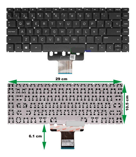 Teclado Hp 14-cm 14-cd 14-cf 14-ck 14-df 14-dg 14-dk 14-dq C