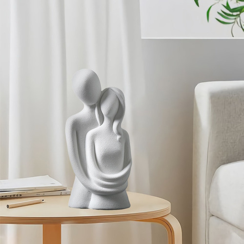 Escultura De Pareja, Amor Apasionado, Amor Abrazado, Estatua