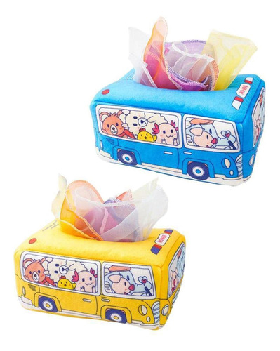 Caja De Pañuelos Para Bebés, Cajón De Autobús Con Toallas De