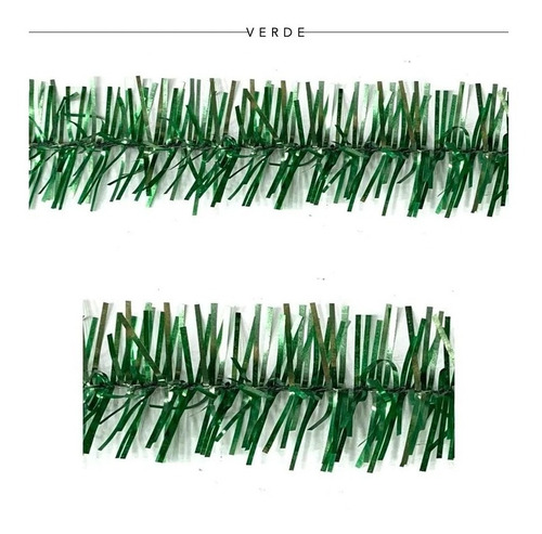 Imagen 7 de 9 de Lameta Colores 6 Cm Pack X 5 - Boa Guirnalda Deco Navidad