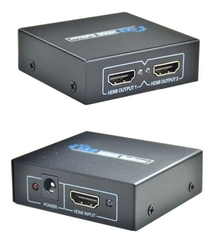 Imagen 1 de 6 de Multiplicador Splitter Hdmi 1 Entrada X 2 Salidas 1080 3d