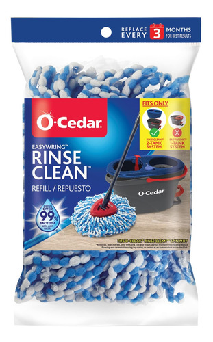 O-cedar Easywring Rinseclean - Recambio De Microfibra Girato