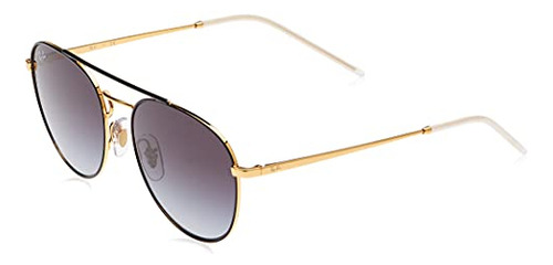 Ray-ban Rb3589 Gafas De Sol Cuadradas, Negro En Oro / 996my