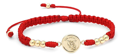 Imagen 1 de 2 de Pulsera San Miguel Arcangel Oro Laminado 18k Iconic Store