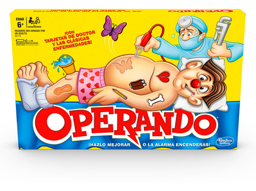 Juego De Mesa Clásico Hasbro Gaming Operando Para +6 Años