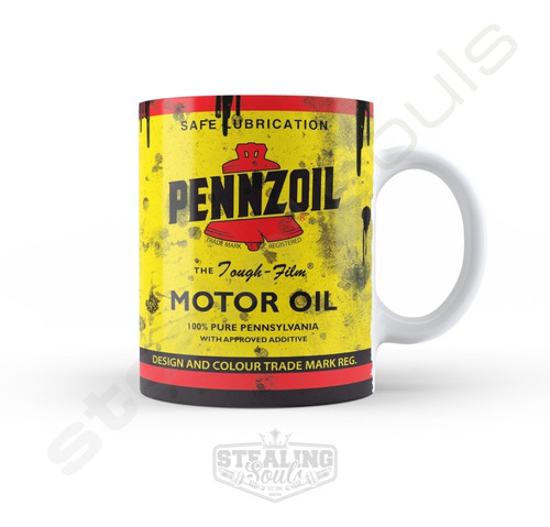 Taza De Porcelana Fierrera - Pennzoil #01 | Oil - Aceite