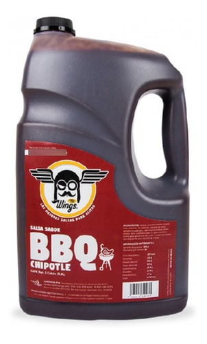 Salsa Bbq Chipotle Mr Wings 4.1 Kg Alitas Carne Botanas