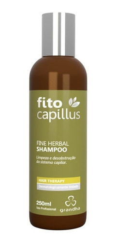 Kit Com 3 Grandha Fito Capillus Fine Herbal Shampoo 250 Ml