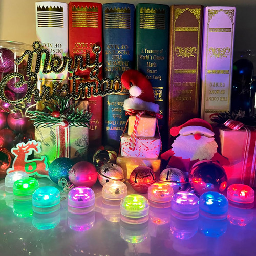Paquete De 10 Mini Luces Led Sumergibles Pequeñas