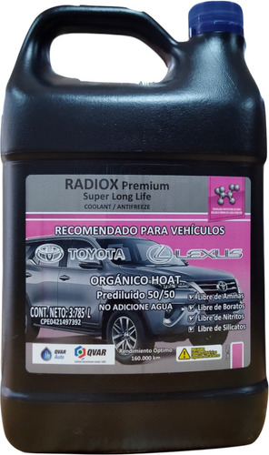 Refrigerante Toyota Rosado Radiox Lexus Tienda En Altamira