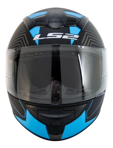 Imagen 3 de 9 de Casco Moto Integral Ls2 352 Rookie Zen Negro Azul Mate