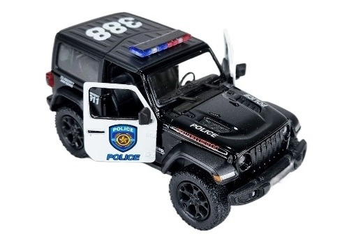 Patrulla Jeep Wrangler Rubicon Esc. 1:34 Kinsmart