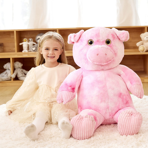 Peluche Earthsound Con Forma De Cerdo Gigante, 75 Cm De Altu