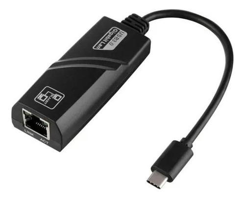 Adaptador Conversor Usb Type-c Tipo C M X Rj45 F 10/100/1000