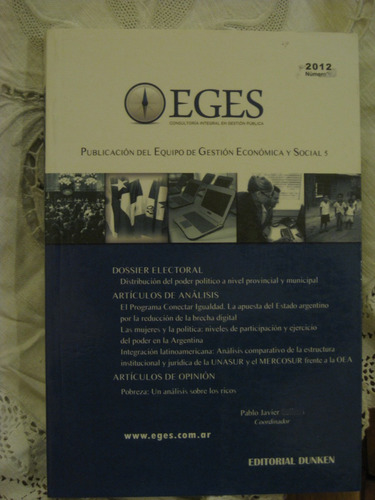 Eges Publicacion Del Equipo De Gestion Economica Y Social 5