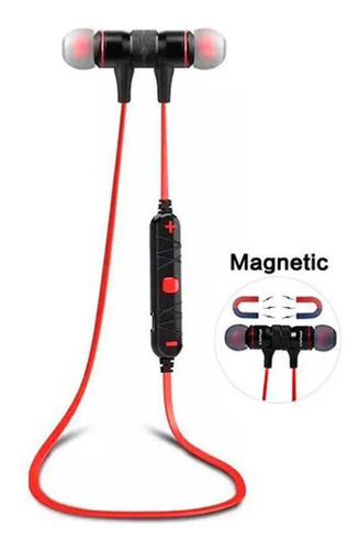 Imagem 1 de 5 de Fone Ouvido Bluetooth Intra-auricular +microfone Magnetico