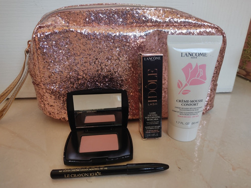 Lancome Set Original Estuche Blush Lápiz Desmaquillante 