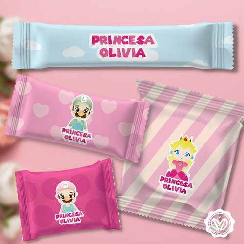 Envoltura Candy Bar Princesa Peach