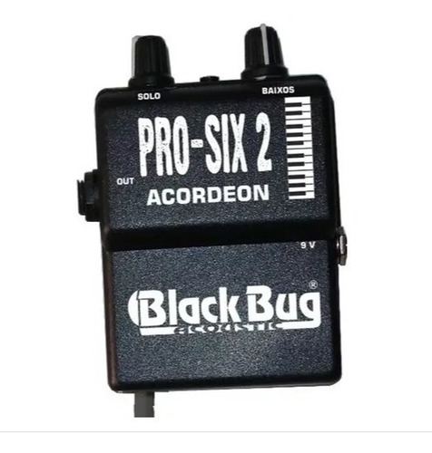 Microfone Acordeon Black Bug Pss2 Pró-six 2 Com 6 Microfones