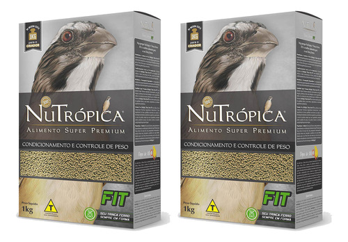 Kit 2 Nutrópica Trinca Ferro Fit 1kg Emagrecer Ave Gorda