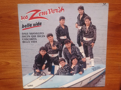 Los Zemver's. Bella Vida. Disco Lp Wea 1988