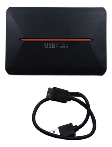 USB 3.0 externo HD de 1 TB 1000 GB delgado para portátil, PC de respaldo portátil, color negro