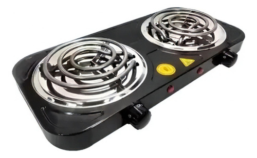 Fogao Eletrico Cooktop Portátil 2 Bocas 220v Cor Preto