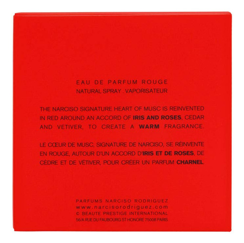 Perfume Narciso Rodriguez Rouge For Her Eau De Parfum 50ml
