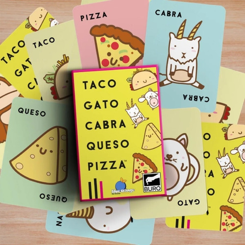 Imagen 2 de 3 de Taco Gato Cabra Queso Pizza Juego Mesa Cartas Bureau