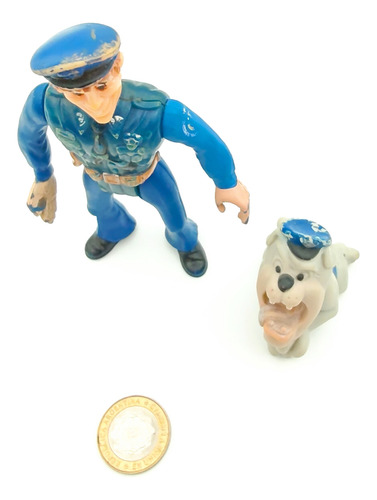 Figura Muñeco Mahoney Locademia Policia Warner (Usado)