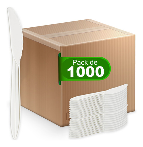 Cuchillo Desechable Biodegradable Ecológico | 1000 Pzas