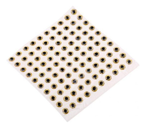 5 Paquete De 5-6 100 Uds. Ojos De 4mm 3d Señuelo 5 Piezas