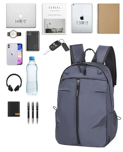 Mochila Antirrobo, Impermeable Y Portátil Gris COOBIIYA