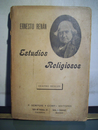 Adp Estudios Religiosos Ernesto Renan / Ed Sempere Valencia