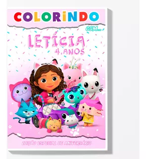 25 Livros De Colorir Personalizados - Lembrancinha P/ Festa