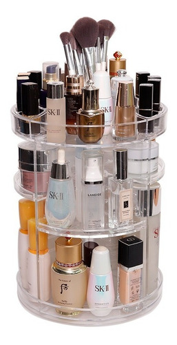 Imagen 1 de 8 de Organizador De Cosmeticos Y Maquillajes Giratorio 360