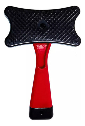 Rasqueadeira Desembaraço De Pelos P/ Pets Cachorros Gatos Cor Vermelho