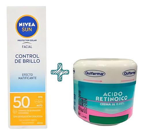 Ácido Retinoico Crema 5% + Protector Solar Antiacné
