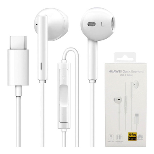 Auricular Stereo Manos Libres Huawei Classic Earphones Usb-c