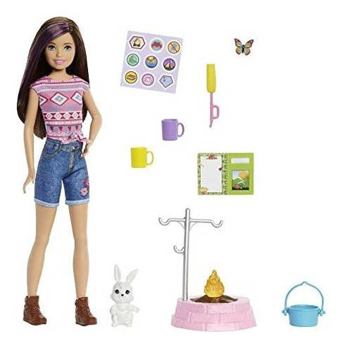 Barbie It Takes Two Camping Playset Con Muñeca Skipper