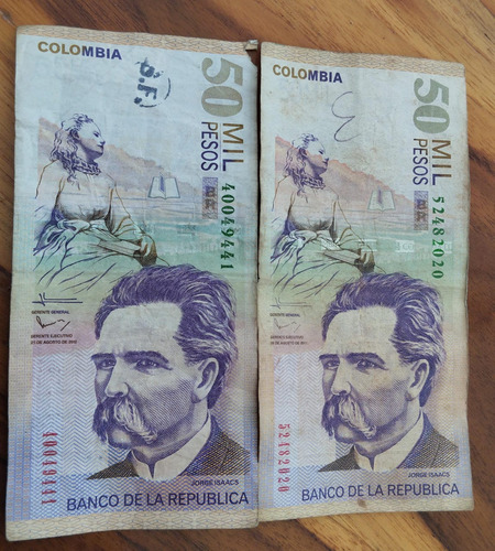 Vendo Billetes De 50.000 De Colección 