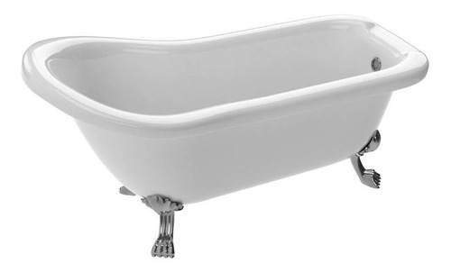Imagen 1 de 10 de Bañera Tipo Antigua Patas De Leon 170 X 75 Acrílico Blanca
