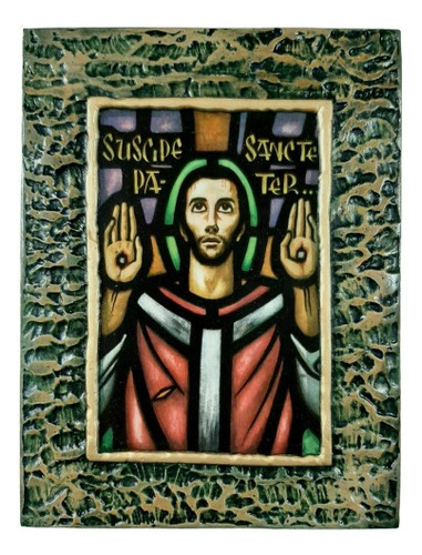 Cuadro Jesús Sacerdote - Único - Exclusivo - Estucado