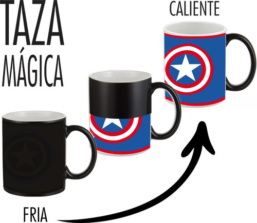 Taza Mágica Agua Caliente Personalizada Nueva De Moda