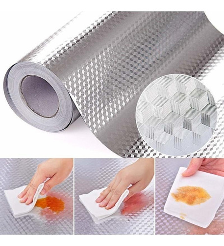 Rollos De Papel Metalizado Autoadhesivo Impermeable De 3 Pie