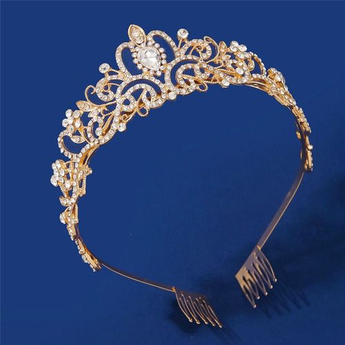 Diadema De Cristal Con Forma De Tiara Plateada, Corona De Pr