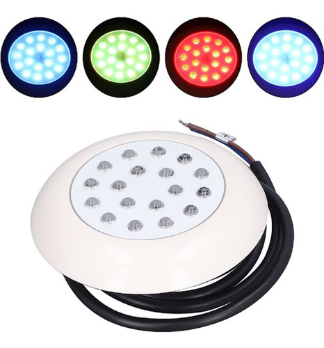 Lampara Led Sumergible Para Jacuzzi Piscina 9w Rgb Ip68 12v