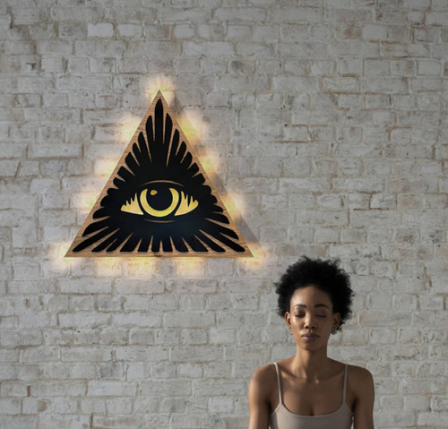Cuadro Led Ojo Providencia Buda Meditacion Moderno Zen Yoga