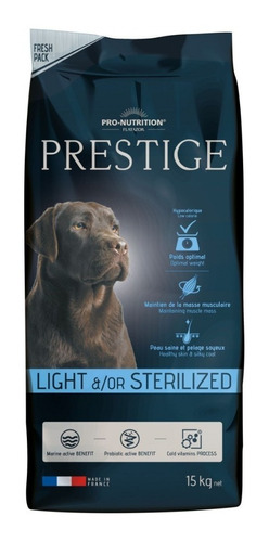 Alimento Prestige Flatazor Adulto Light, Saco 15 Kg.