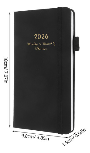 Bloc De Notas Portátil Weekly Planner 2026 Para
